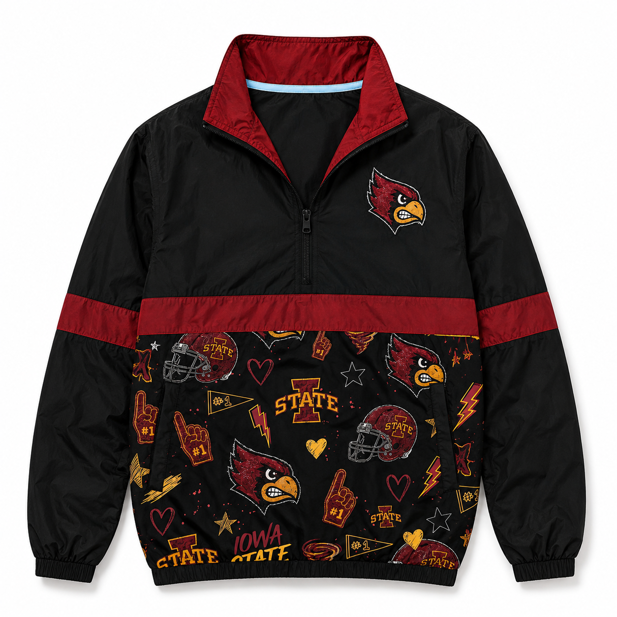 Pre-Order: Iowa Red & Gold Windbreaker