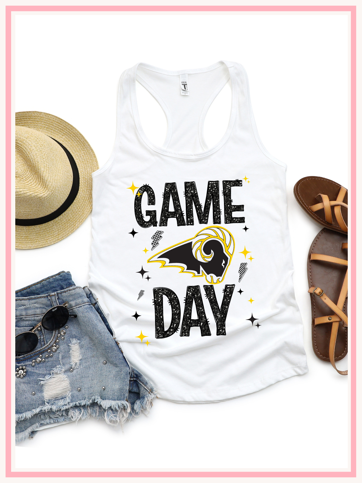 SEP Faux Glitter Game Day