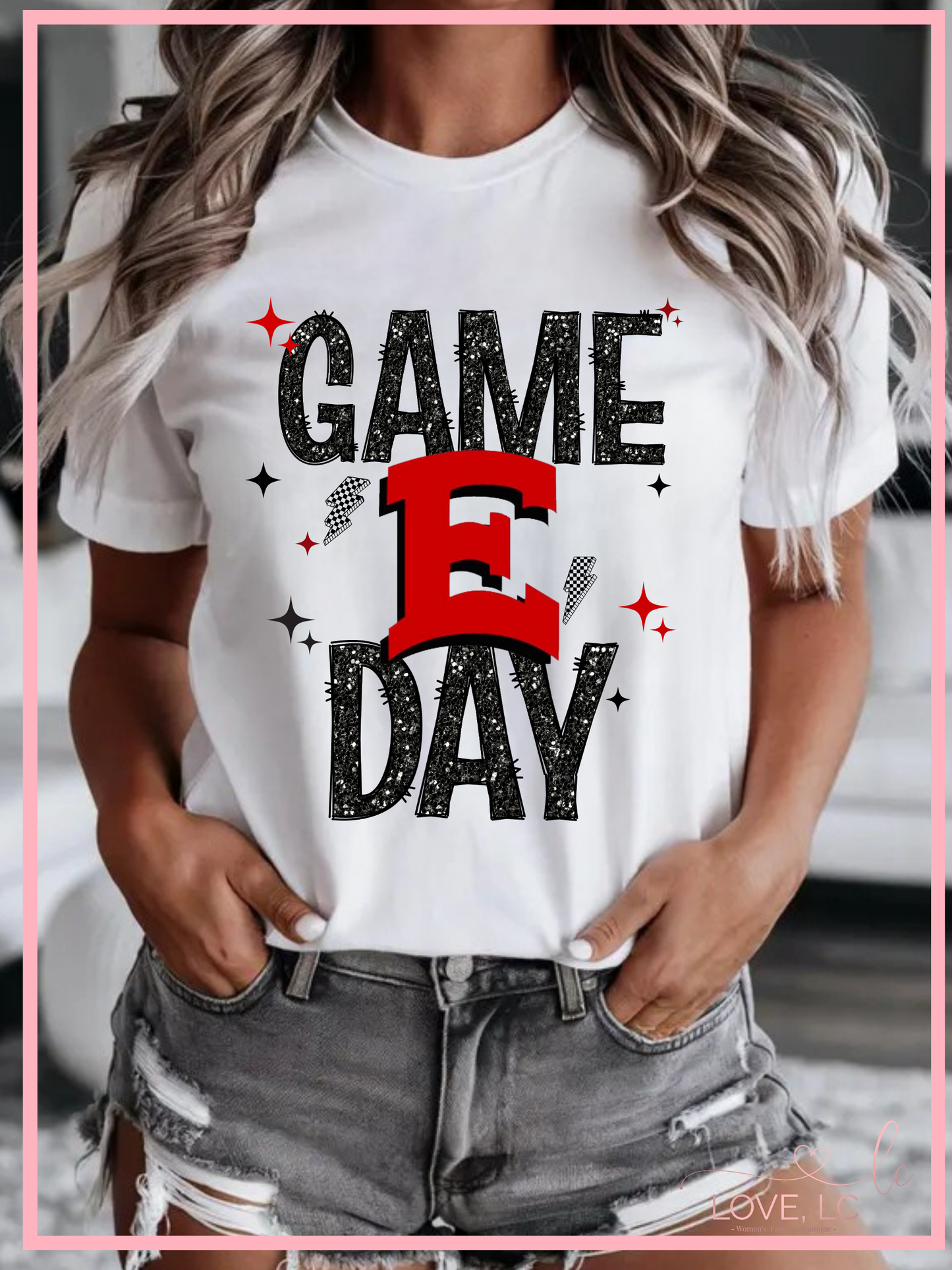 East High Faux Glitter Game Day