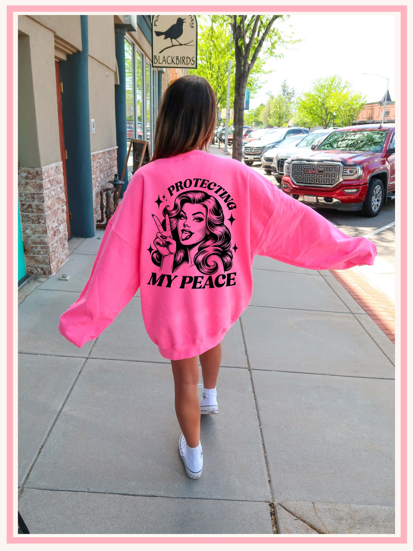 Protecting My Peace Oversized Crew