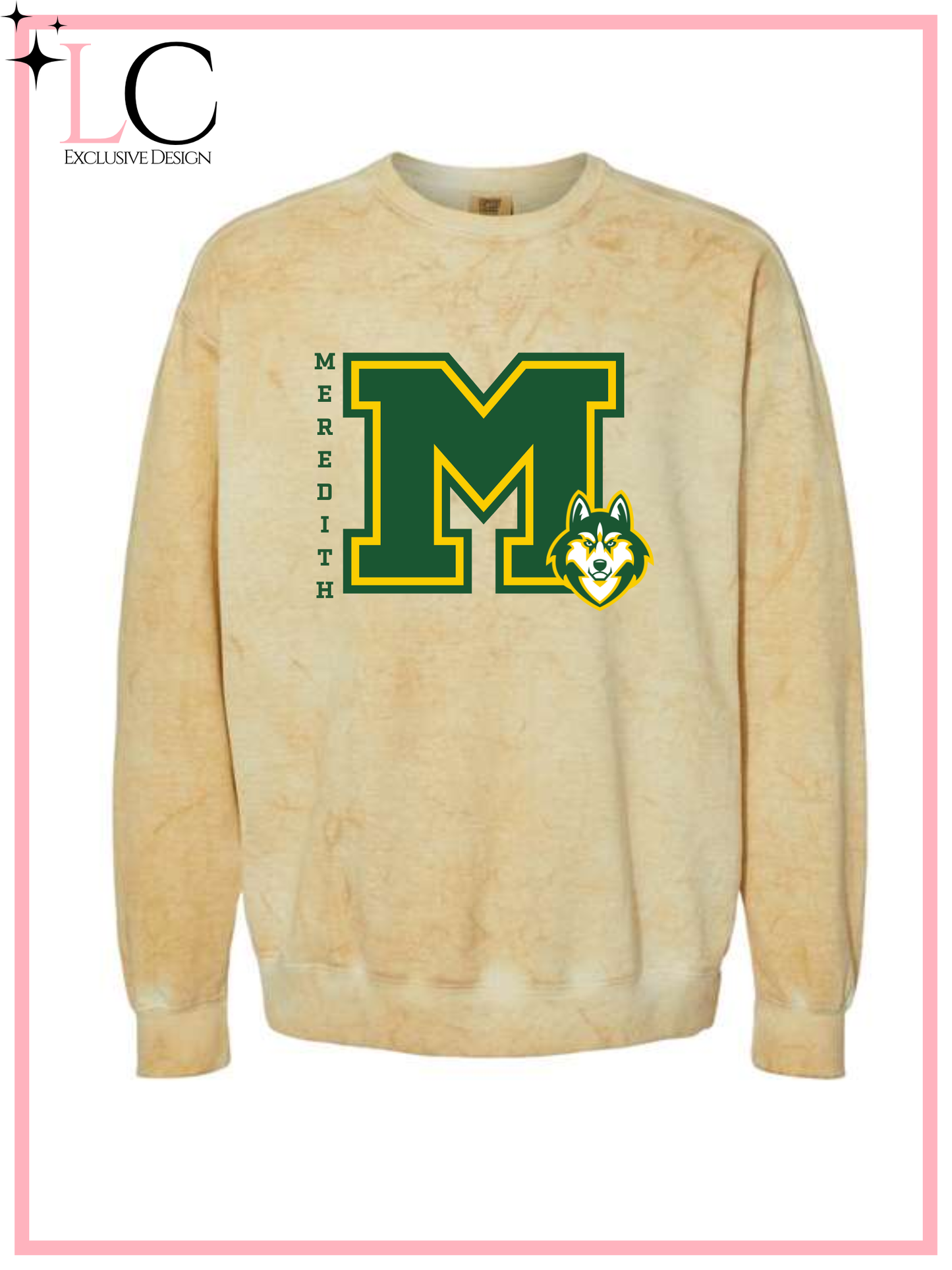 Meredith M Color Blast Crewneck