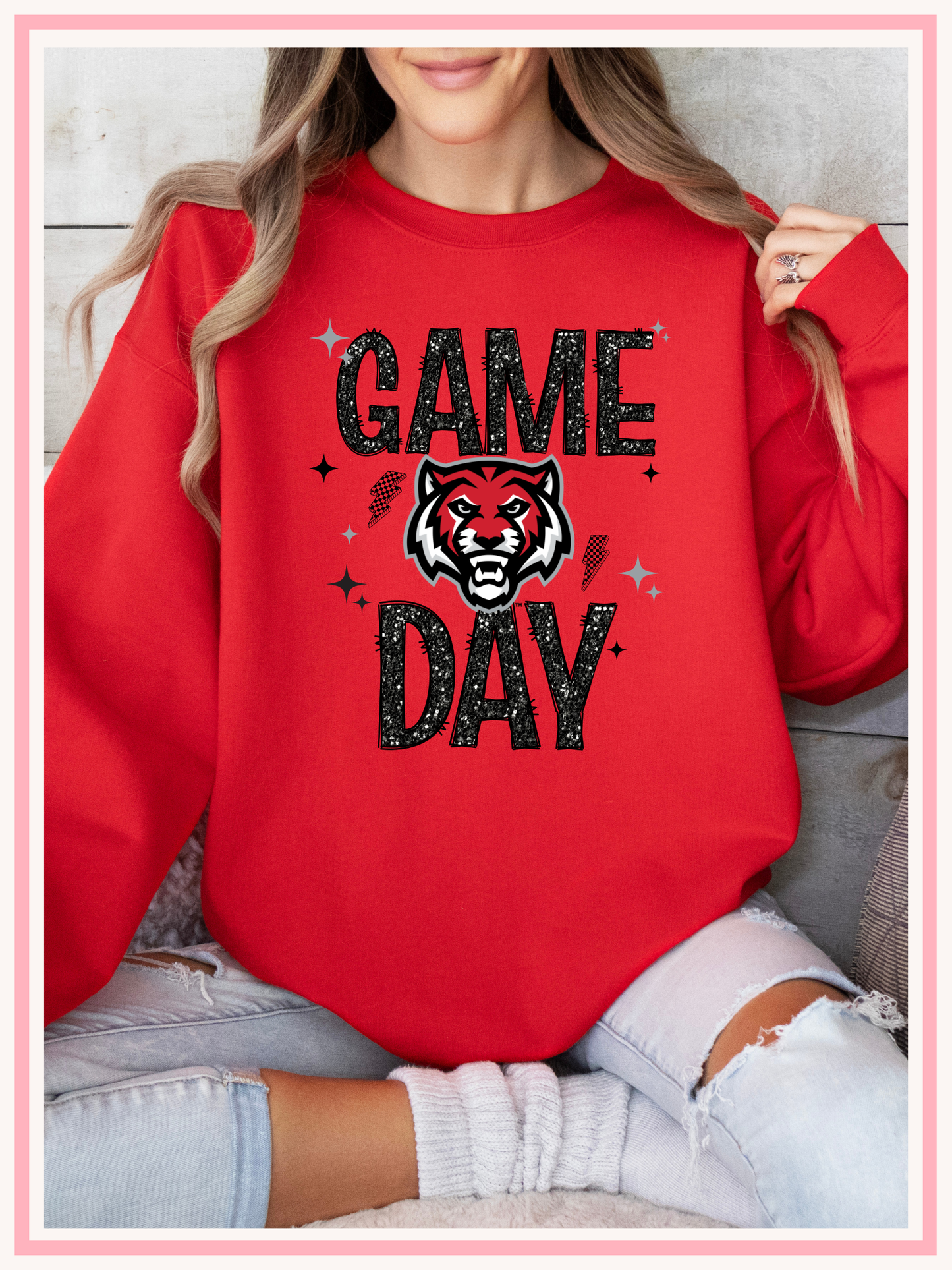 ADM Faux Glitter Game Day