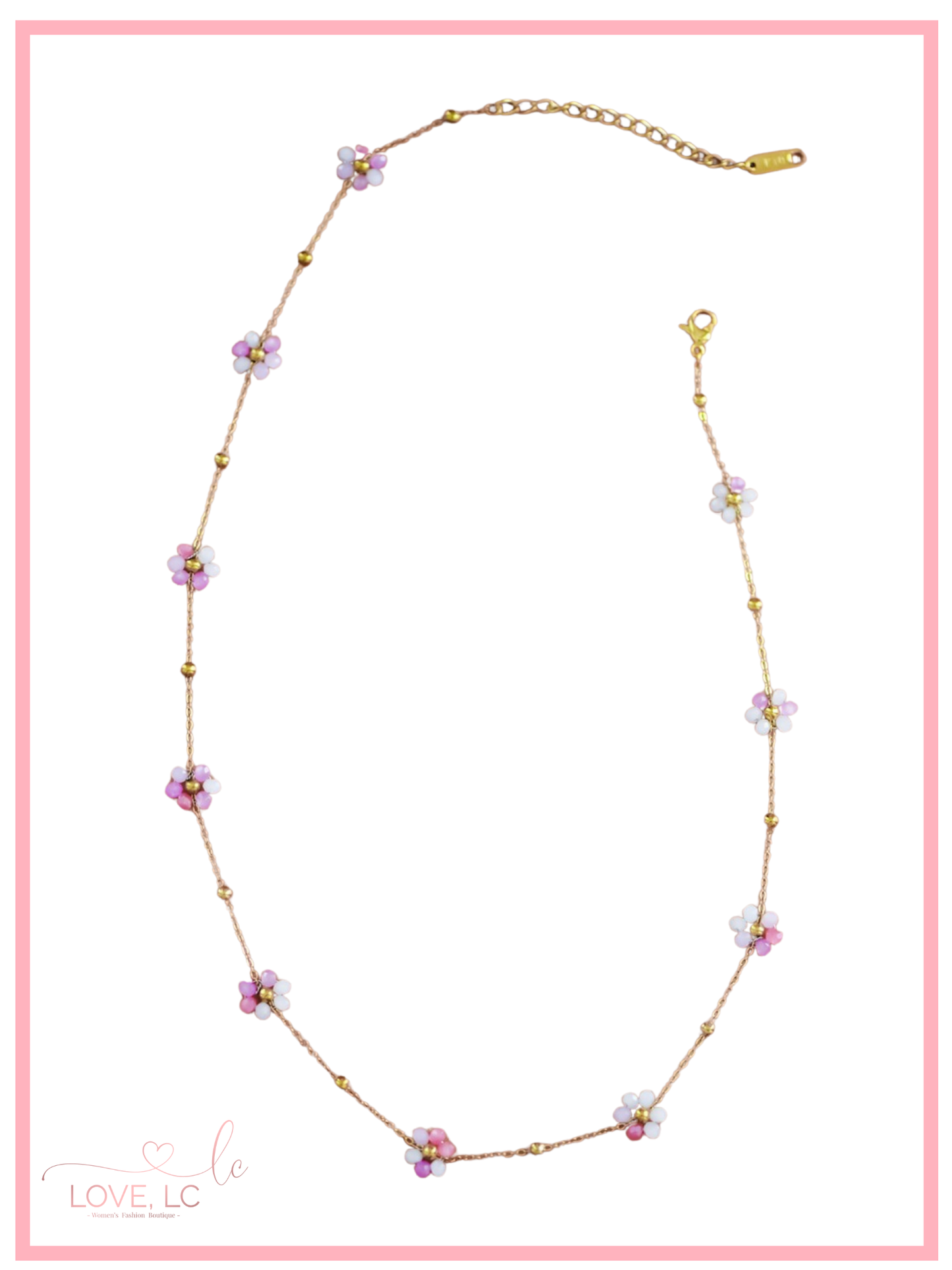 Flower Beaded Necklace