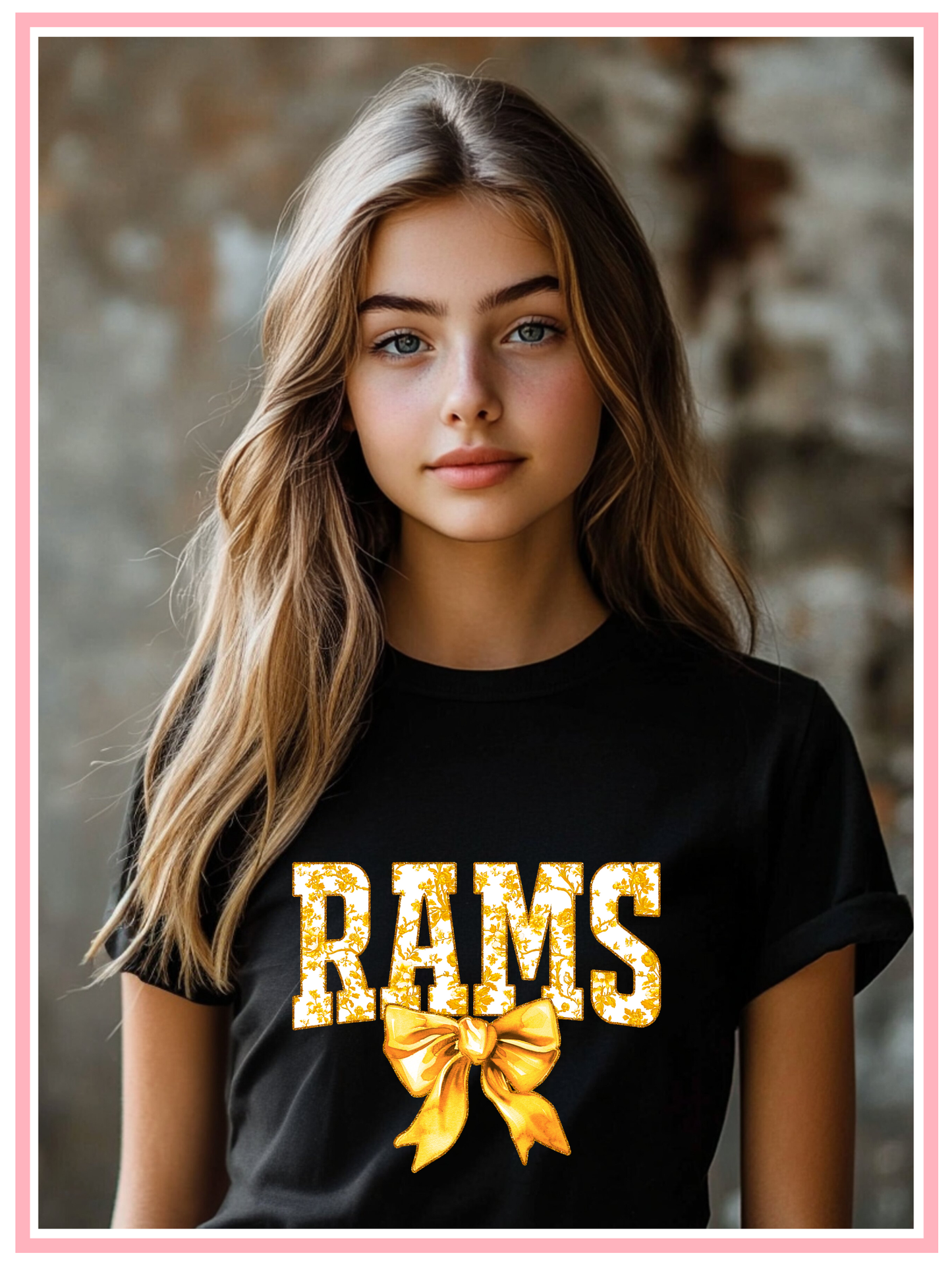 SEP Rams w/ Bow, Gold YOUTH