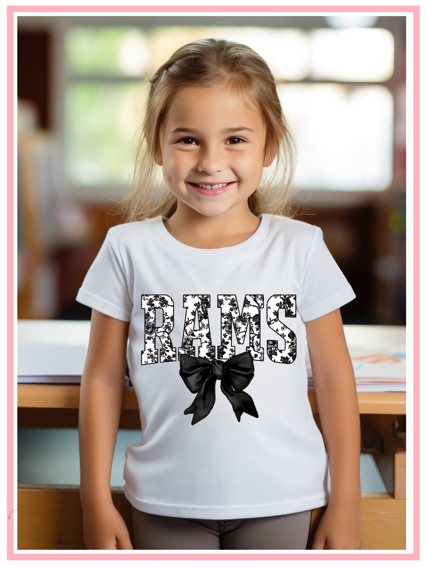 SEP Rams w/ Bow, Black YOUTH (Copy)