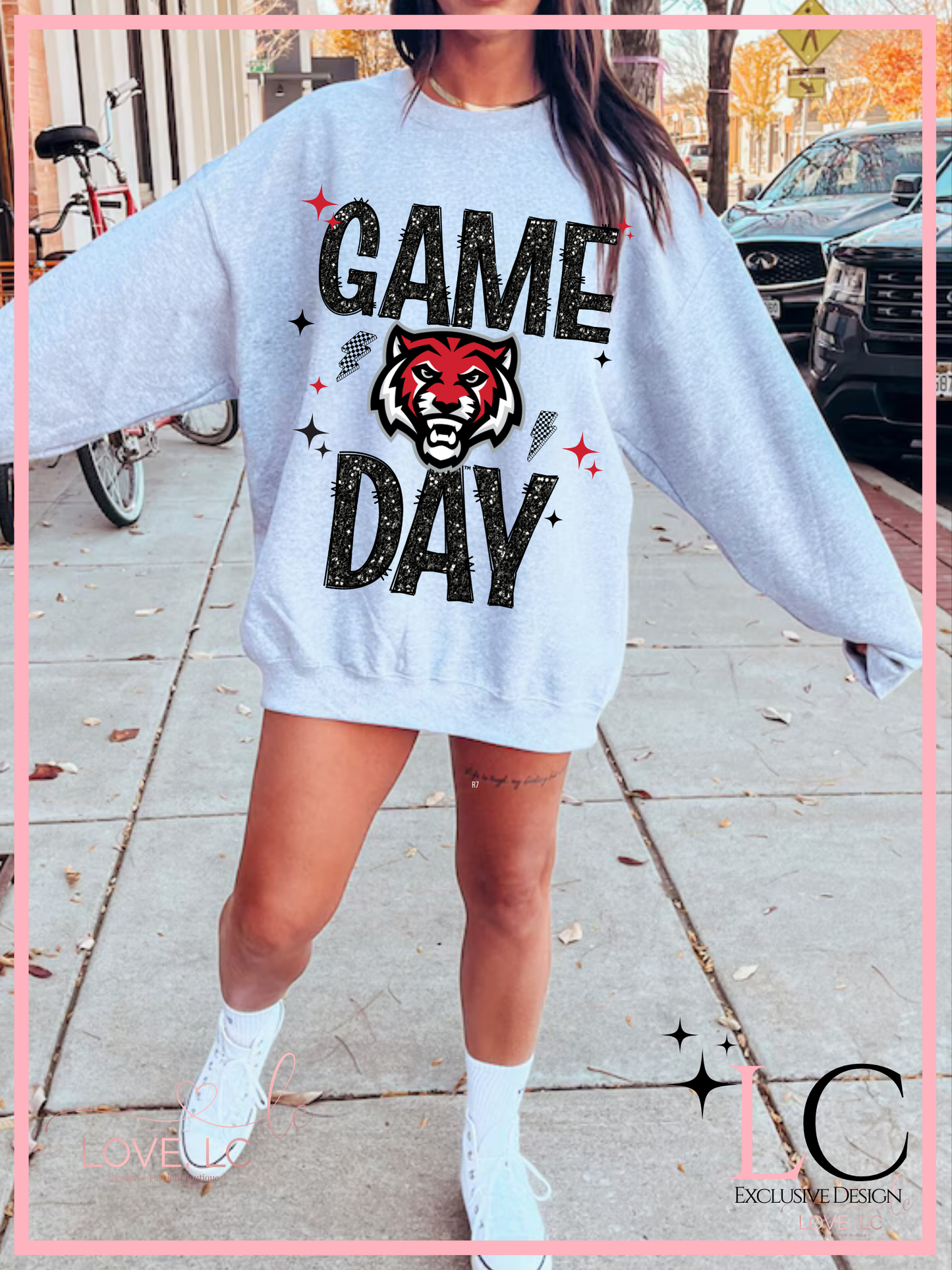 ADM Faux Glitter Game Day