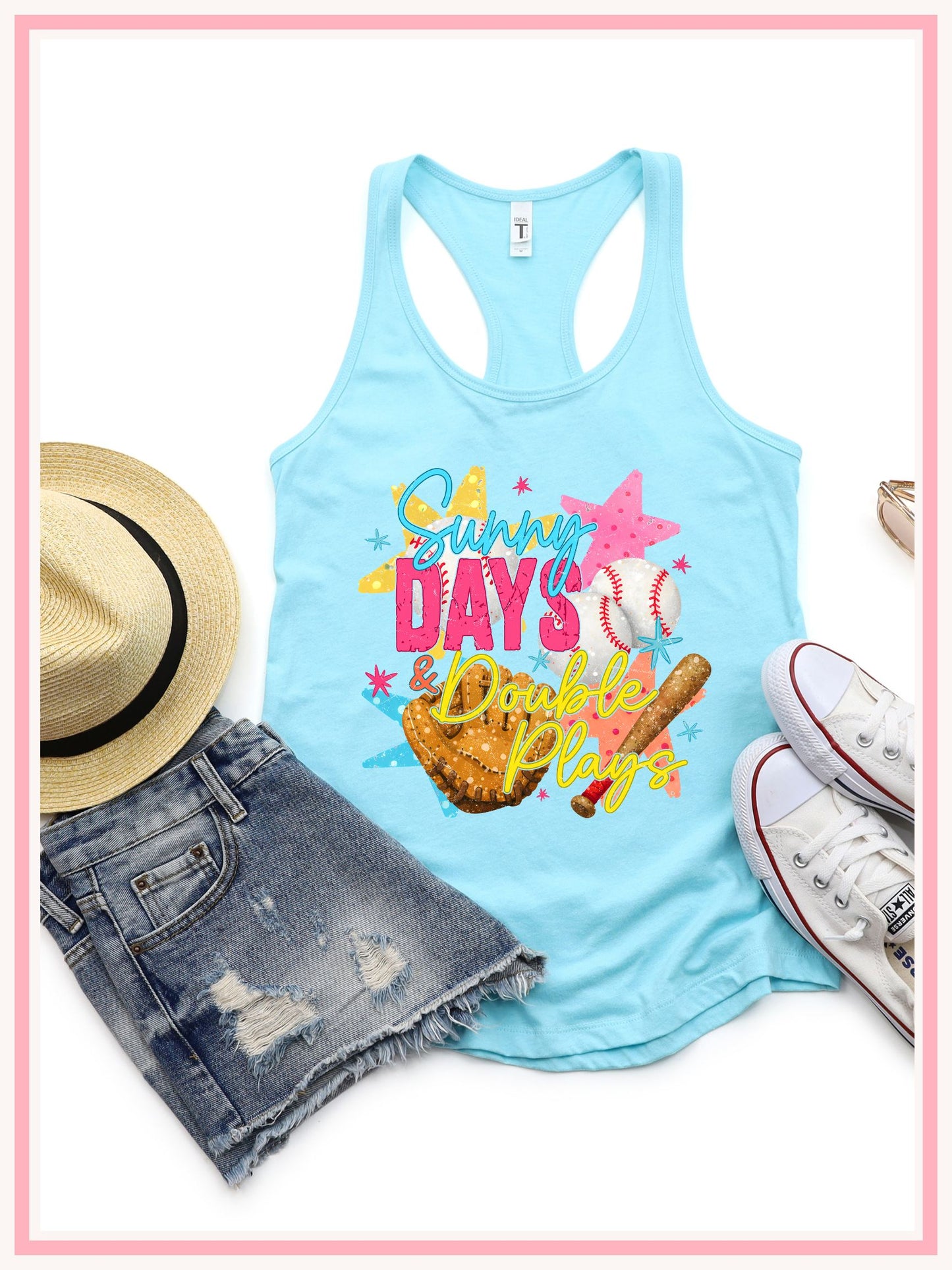 Sunny Day & Double Plays Tank Top