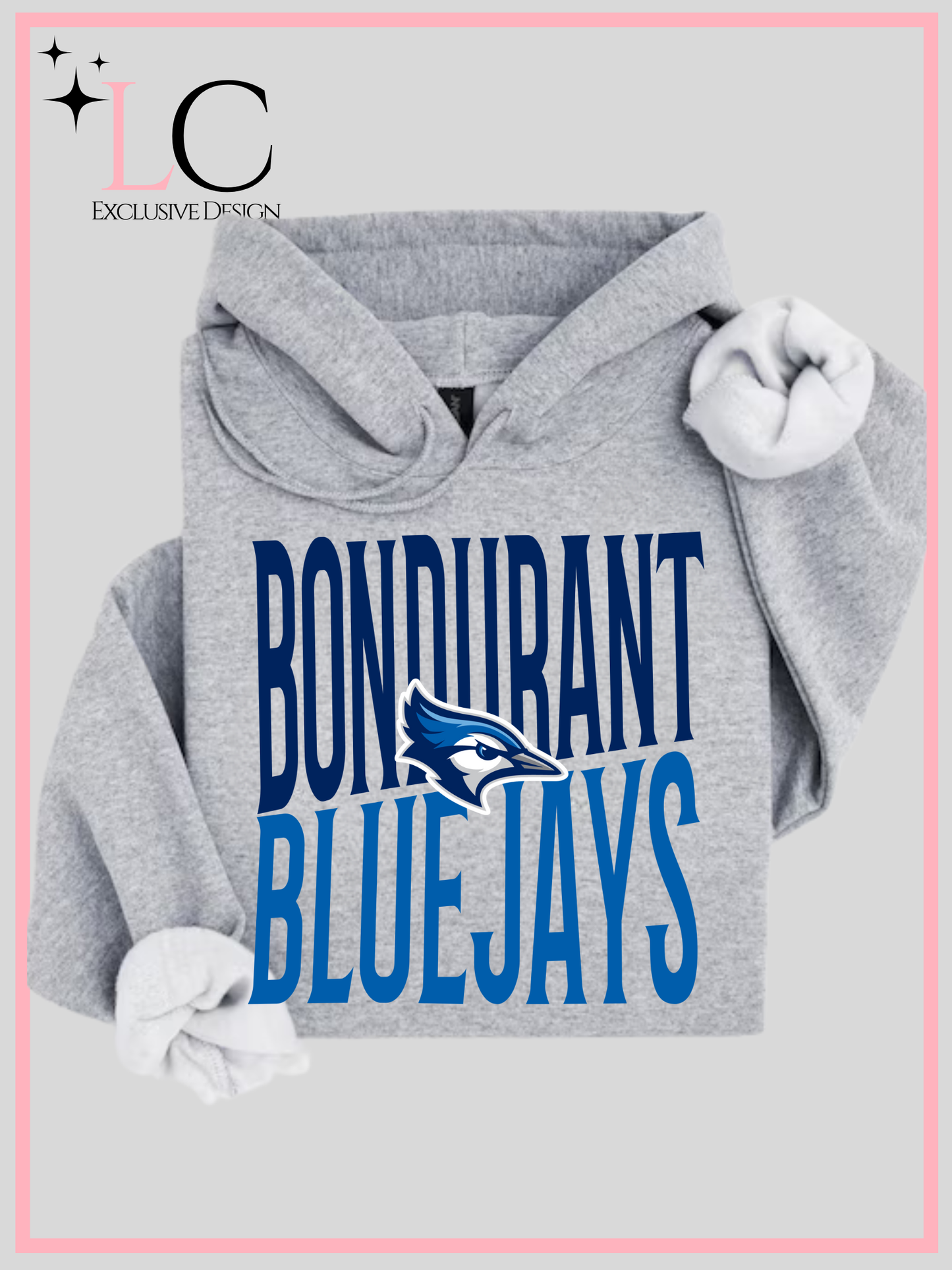 Bondurant Bluejays Slanted, Grey