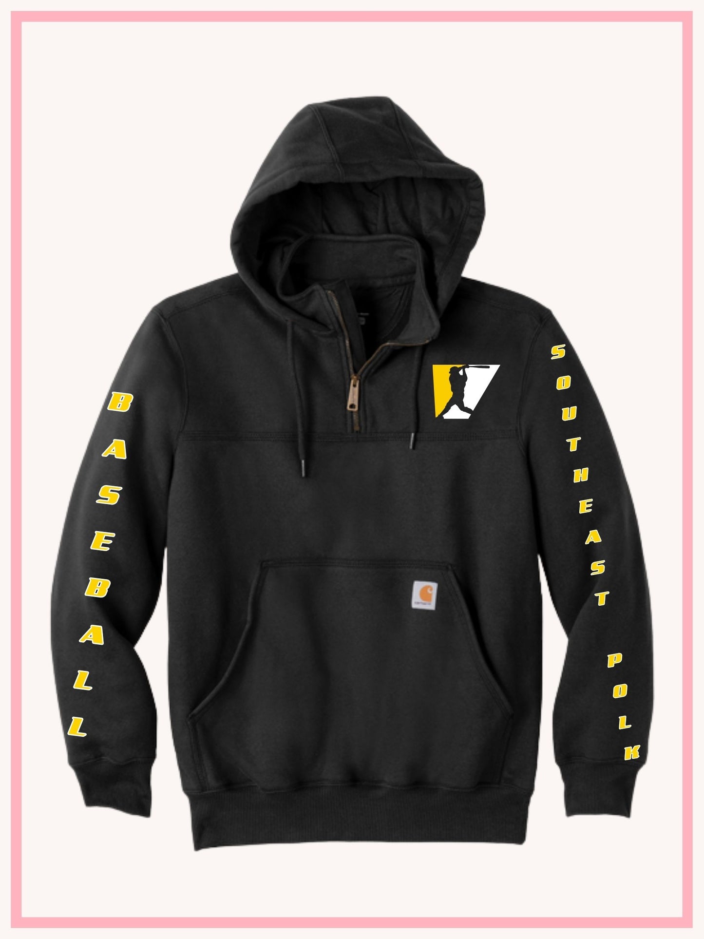 SEP Baseball w/ sleeve Carhartt® Rain Defender® Paxton Heavyweight Hooded Zip Mock Sweatshirt (Copy)