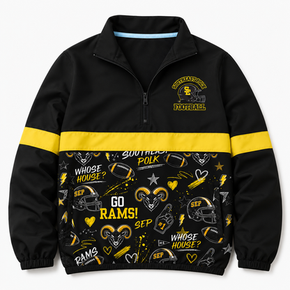 Pre-Order: Southeast Polk Rams Football Windbreaker