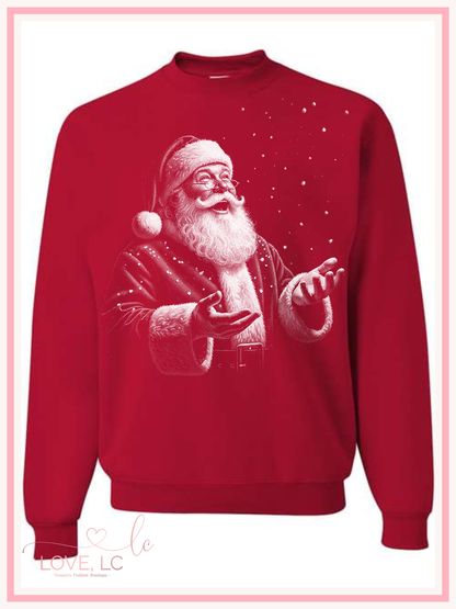 Vintage Snowy Santa 🎅🏼 Crewneck