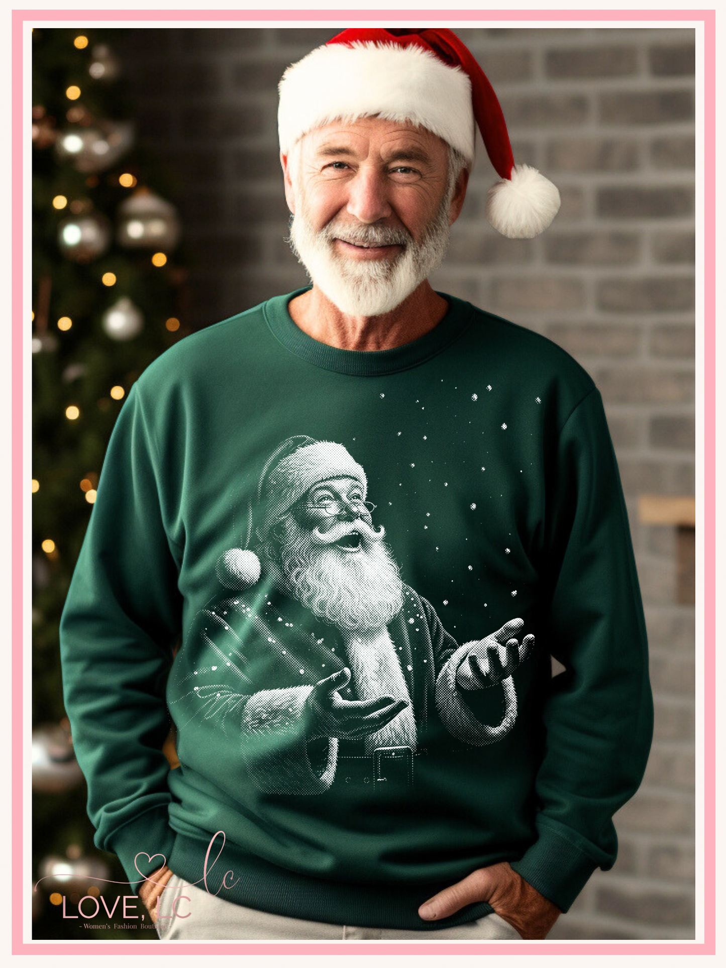 Vintage Snowy Santa 🎅🏼 Crewneck