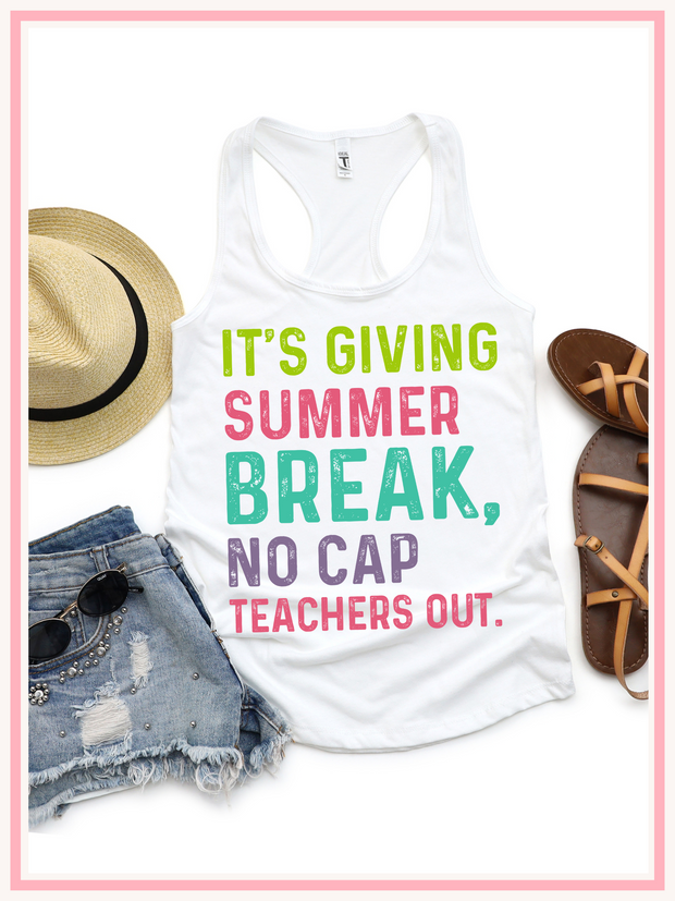 It's Giving Summer Break Tank Top