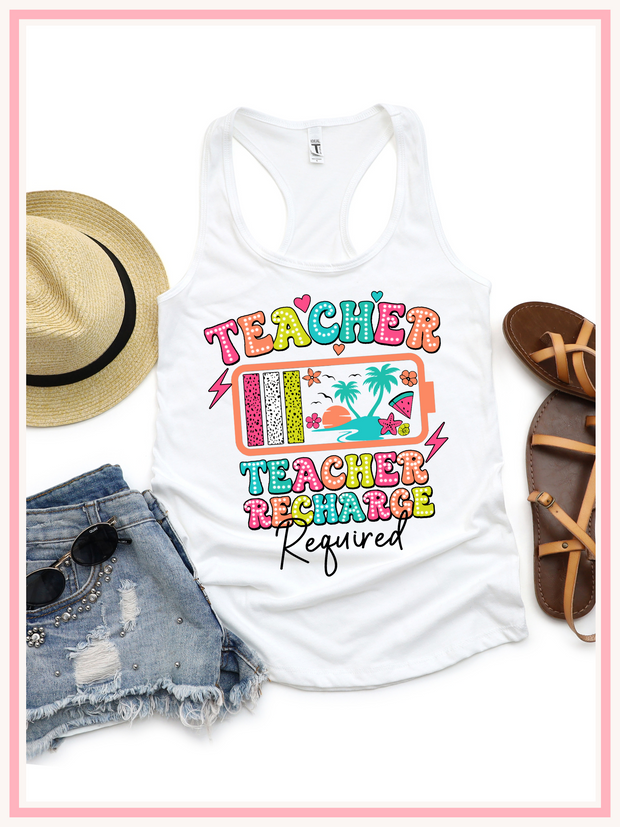 Teacher Reload Required Tank Top