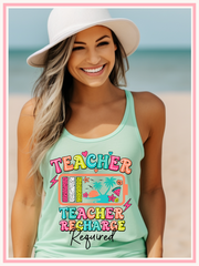 Teacher Reload Required Tank Top