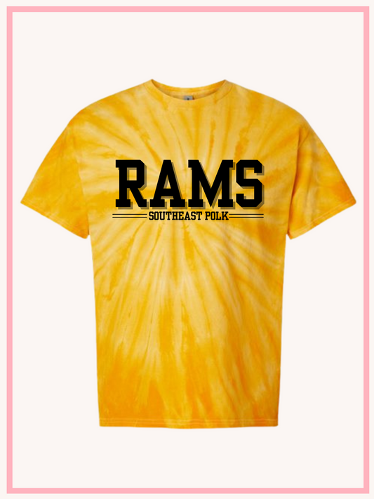 Southeast Polk Rams Tie Dye Tee