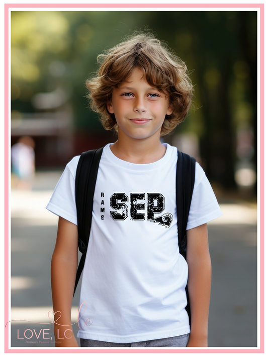 SEP Distressed Logo Tee, Youth