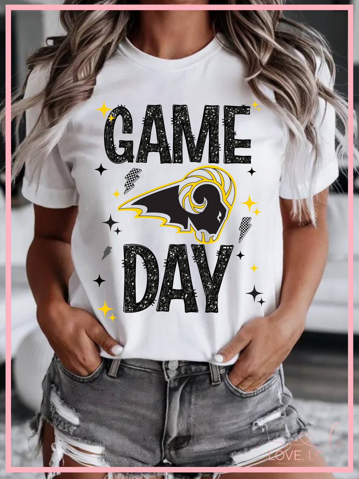 SEP Faux Glitter Game Day