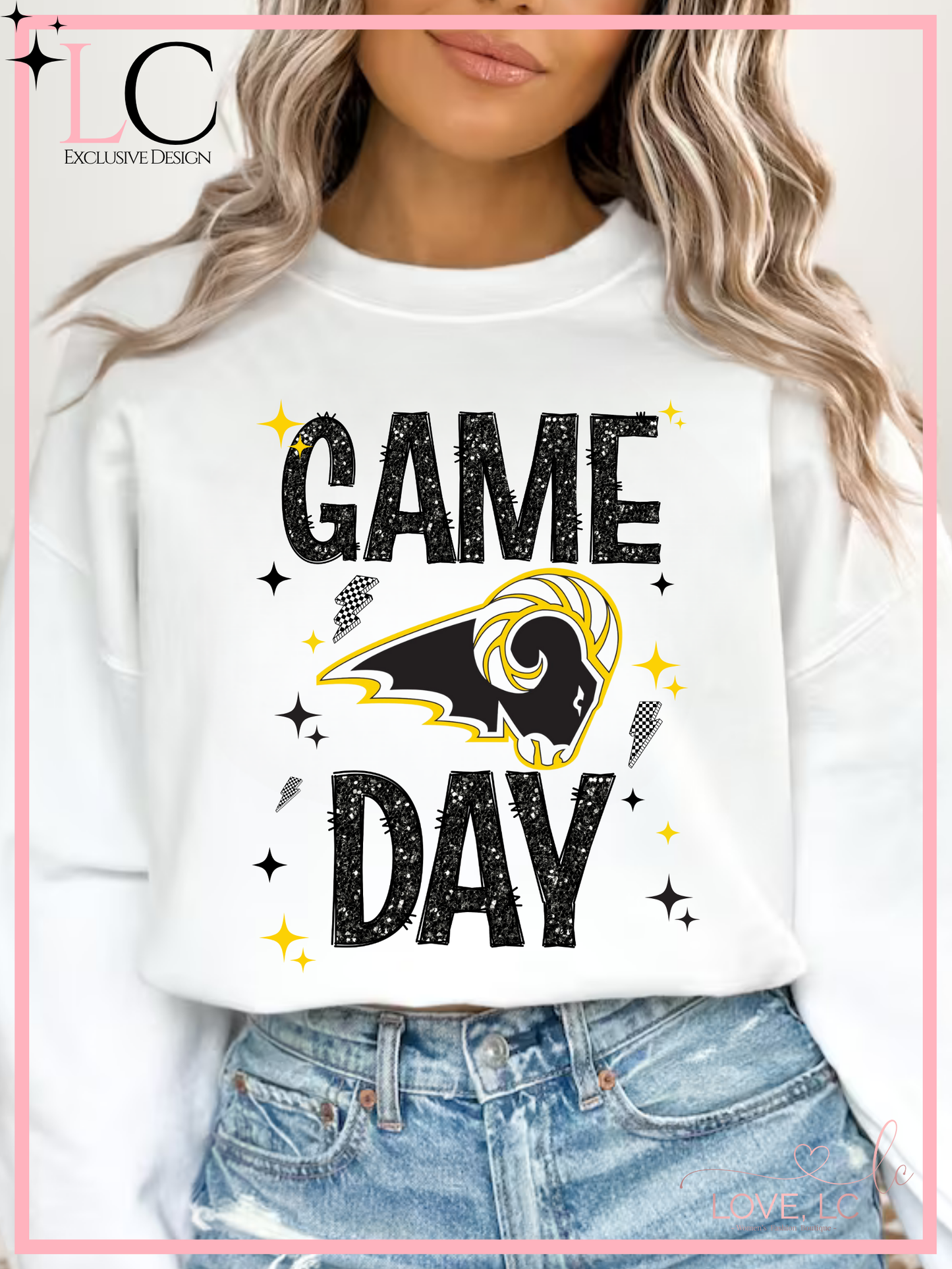 SEP Faux Glitter Game Day