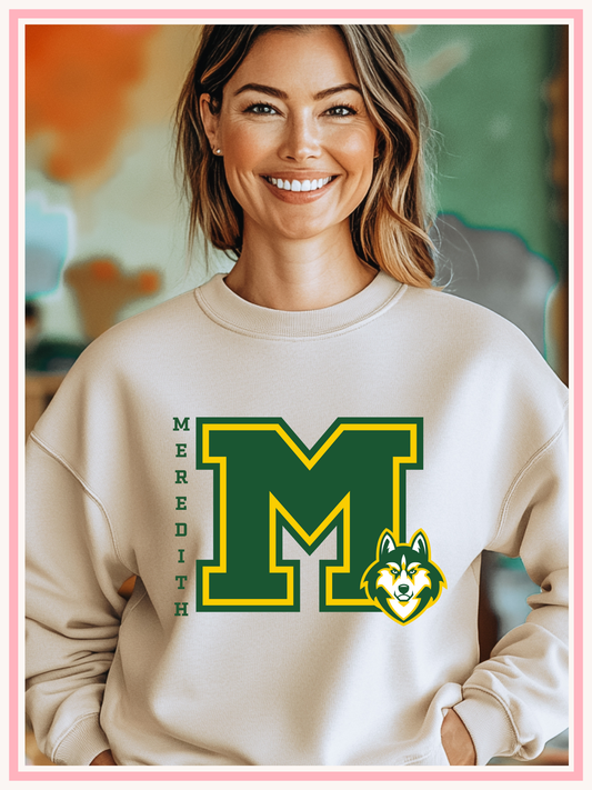Meredith Middle School M & Mascot