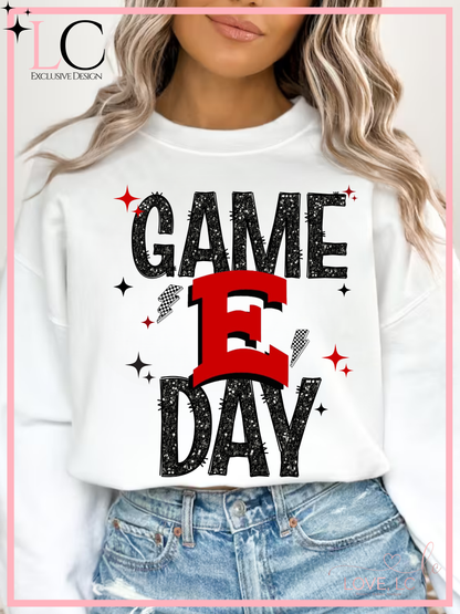 East High Faux Glitter Game Day