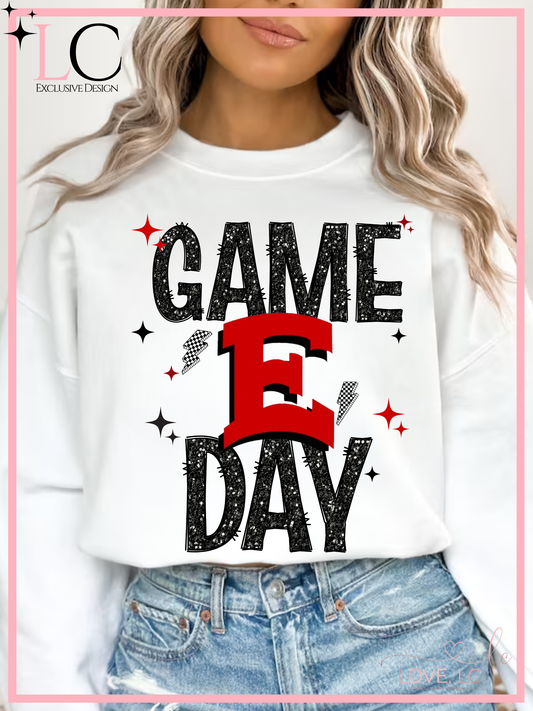 East High Faux Glitter Game Day