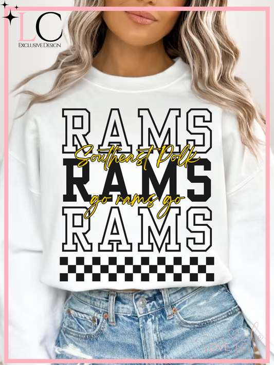SEP Rams Go Rams Go, Black & Gold