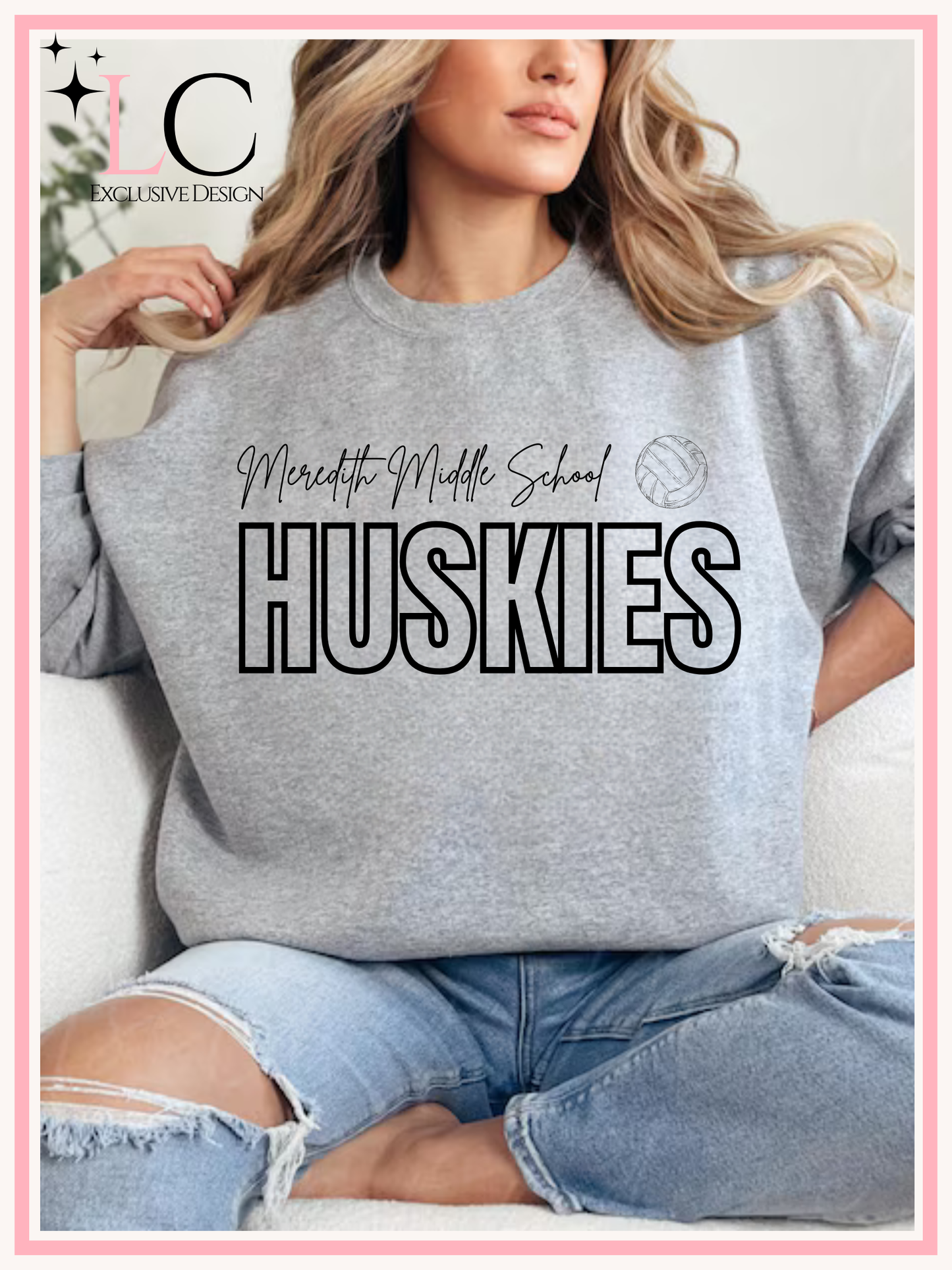 Meredith Middle School Volleyball Crewneck