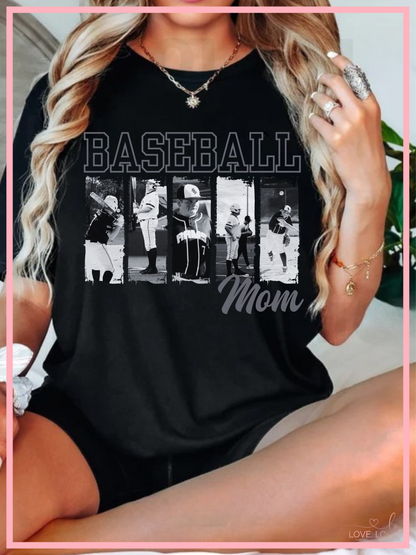 CUSTOM Baseball Mom Photo Collage Crewneck