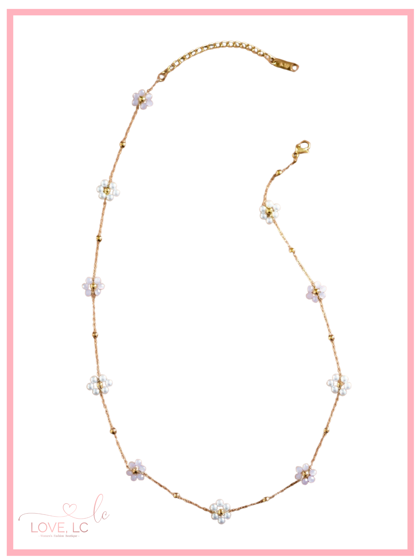 Flower Beaded Necklace