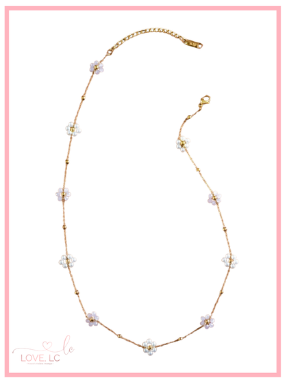 Flower Beaded Necklace