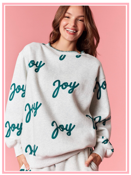 Joy Soft Heather Fleece Terry Stitch Sweatshirt