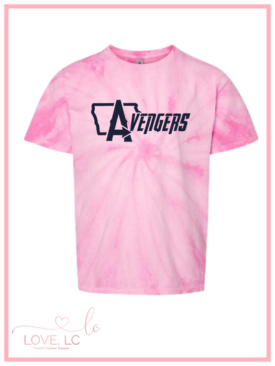 Des Moines Lady Avengers Tie Dye Tee, Youth