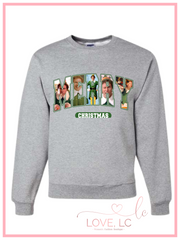 Merry Chrismas Elf Crewneck Sweatshirt