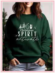 Christmas Spirit Activate Crewneck Sweatshirt