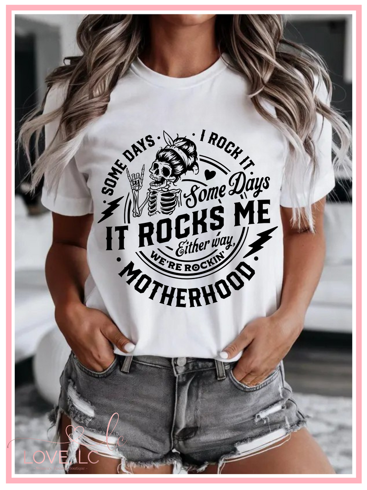 Motherhood Rocks Me T-Shirt