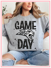 Ankeny Centennial Jaguars Faux Glitter Game Day Crewneck