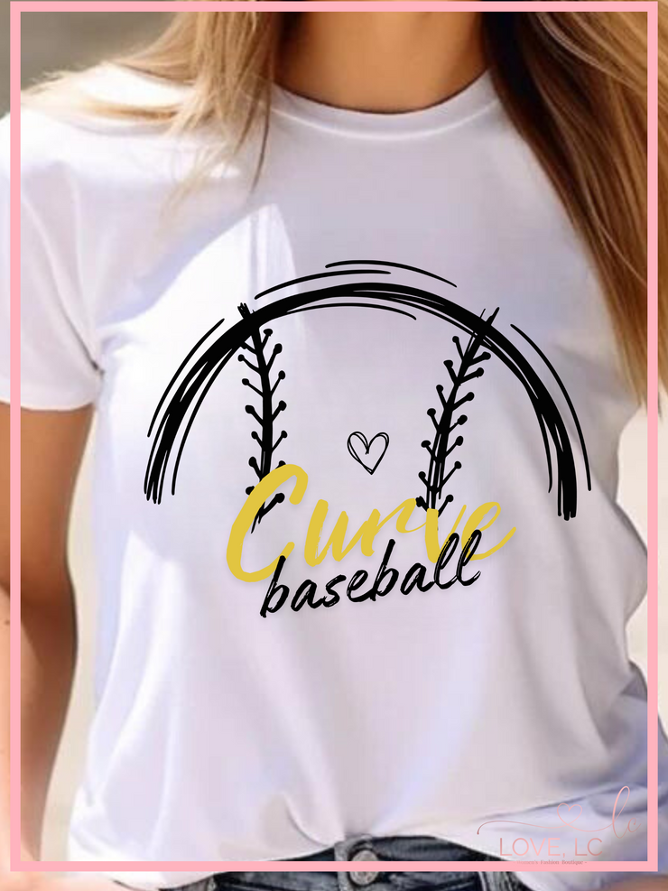 SEP Curve Baseball & Heart Tee