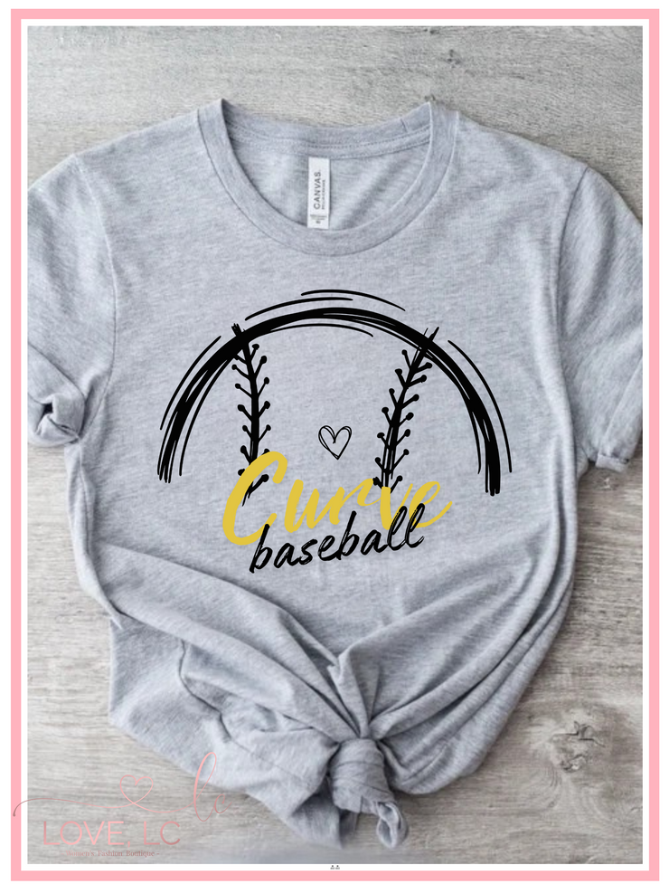 SEP Curve Baseball & Heart Tee