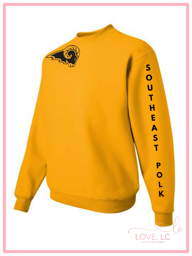 SEP Oversized Logo w/ Sleeve Detail Crewneck