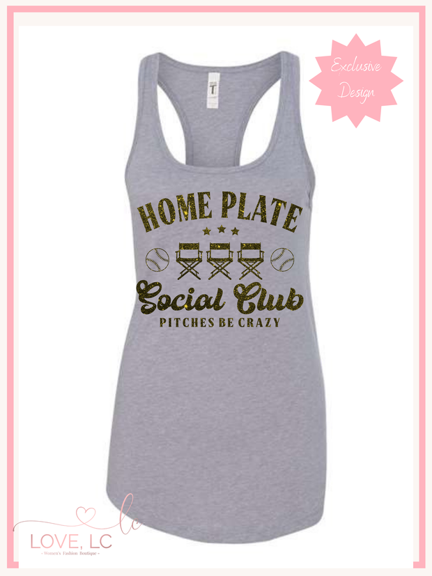 SEP Curve Home Plate Social Club Tank