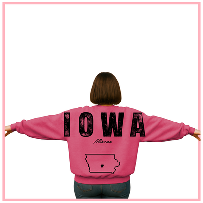 Large Print IOWA-Altoona Crewneck