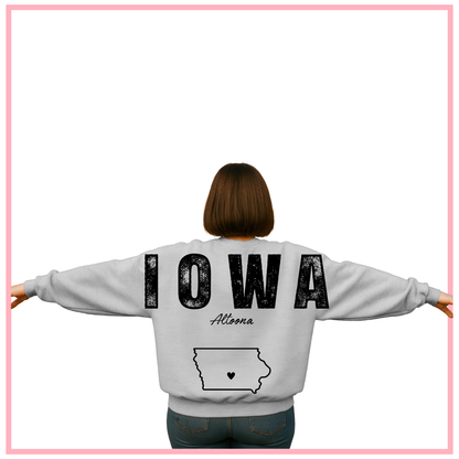 Large Print IOWA-Altoona Crewneck