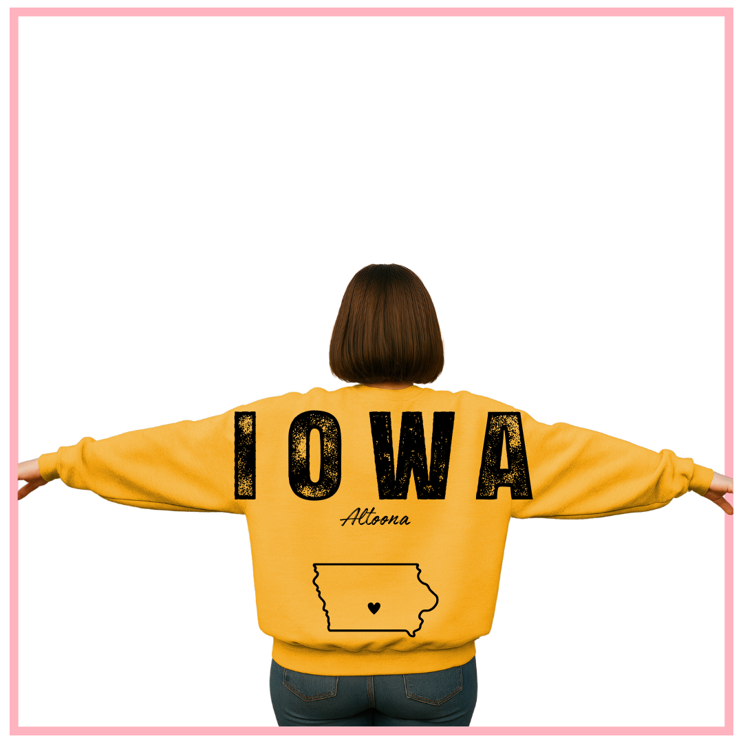 Large Print IOWA-Altoona Crewneck