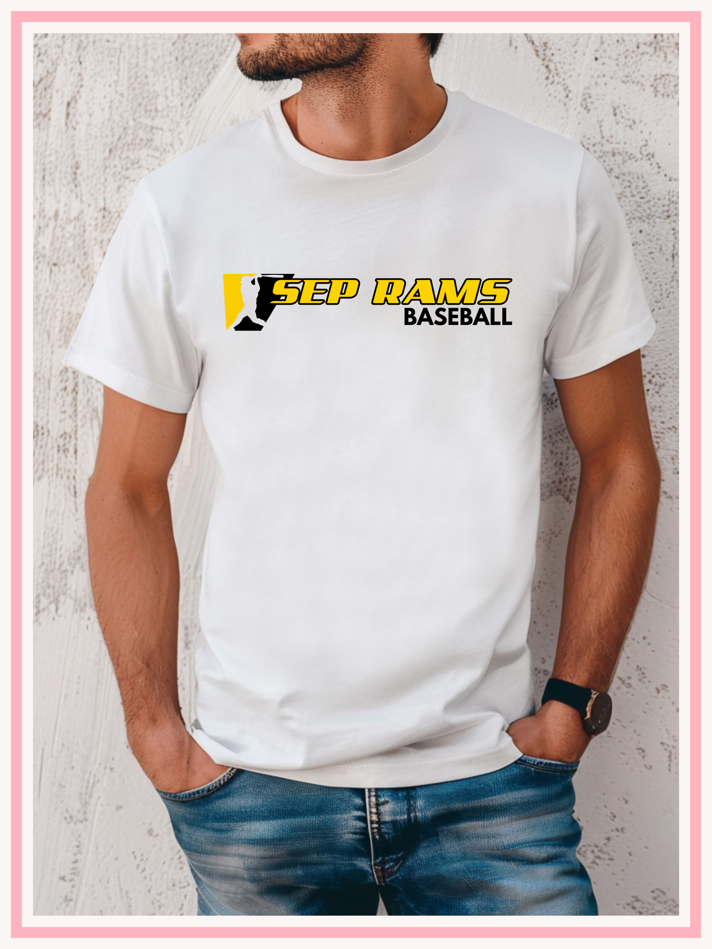 SEP Rams Baseball w/ baller, black/gold