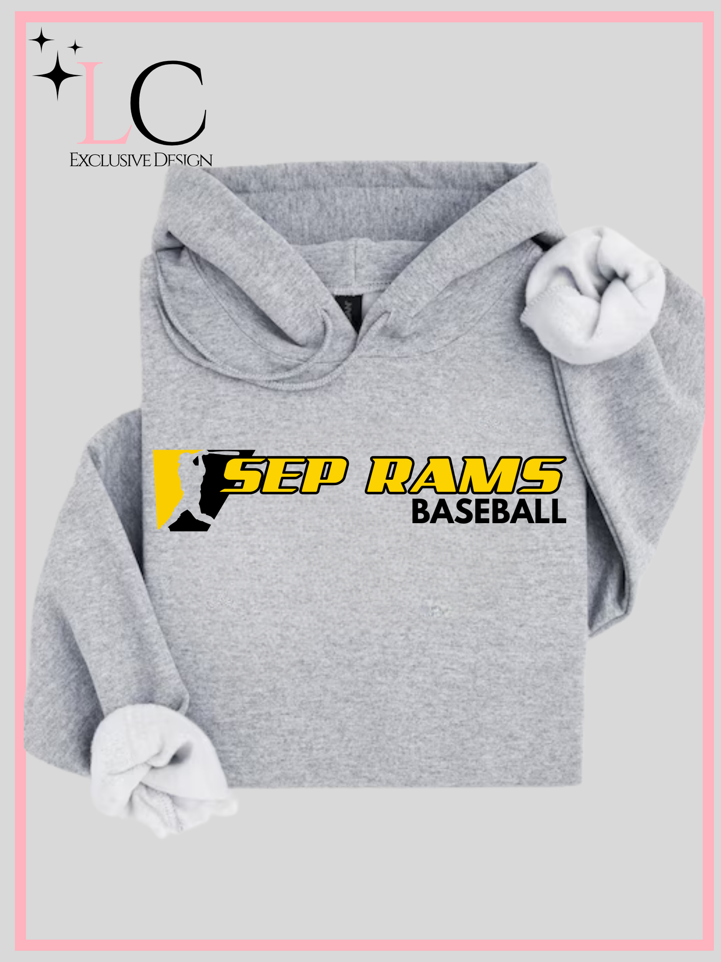 SEP Rams Baseball w/ baller, black/gold