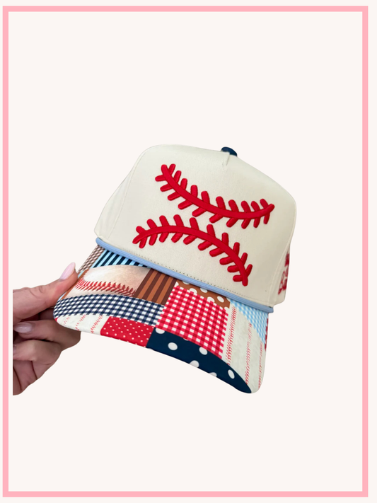 Baseball laces patched bill trucker cap *PRE-ORDER