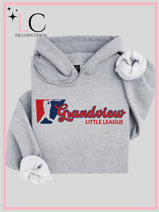 Grandview Little League with player, Grey