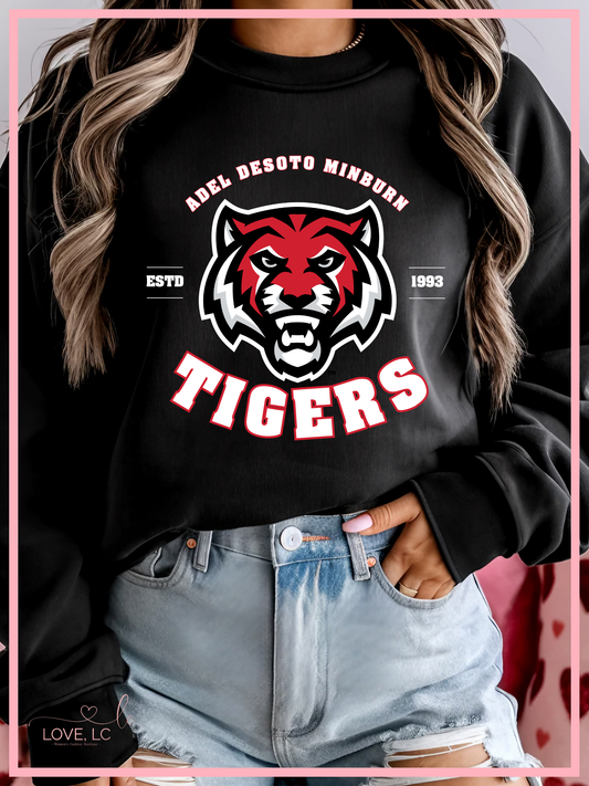 ADM Tiger Est. Crewneck, BlackRed