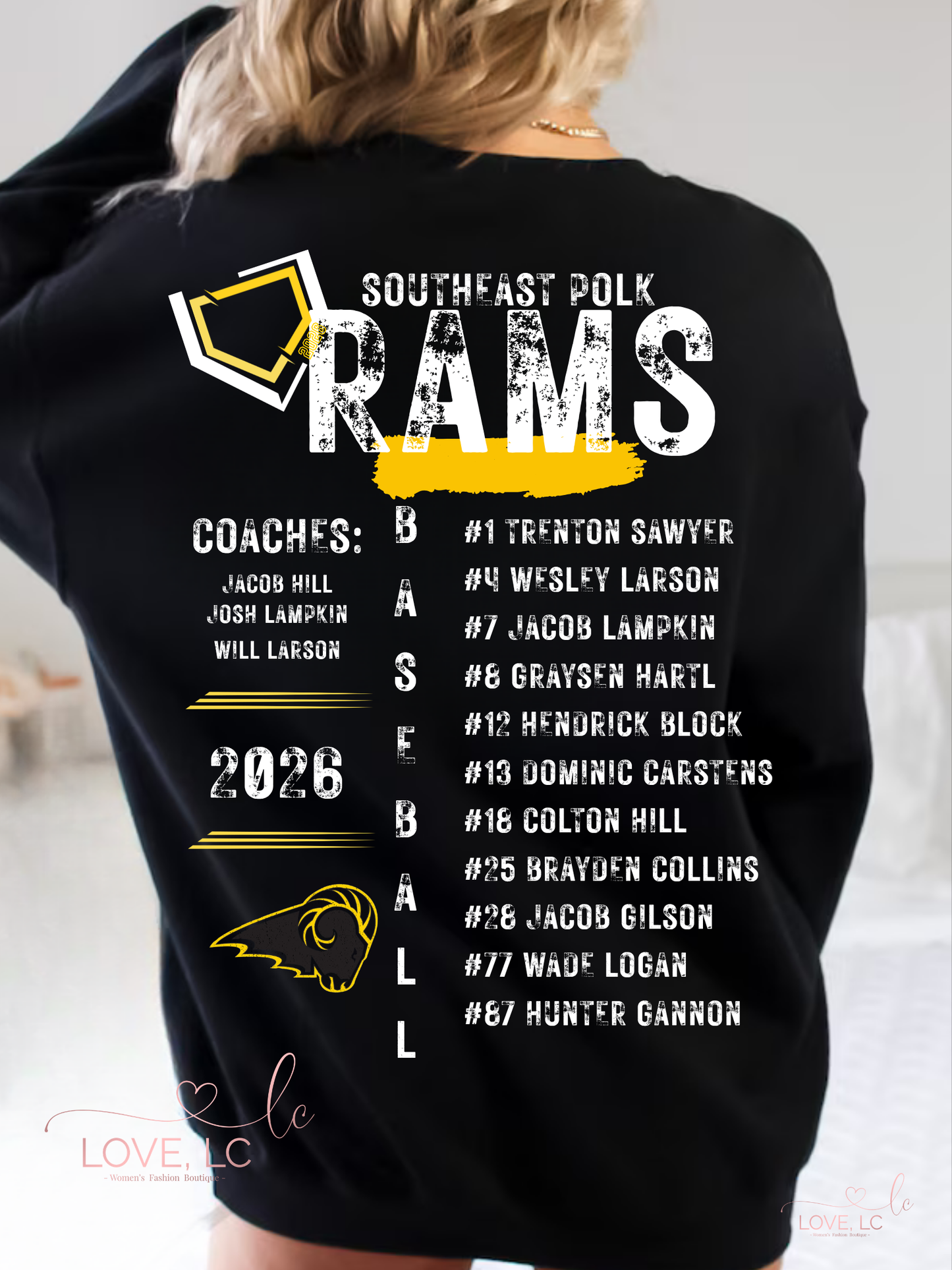 SEP Rams Baseball Club 14u Grey Roster Collage